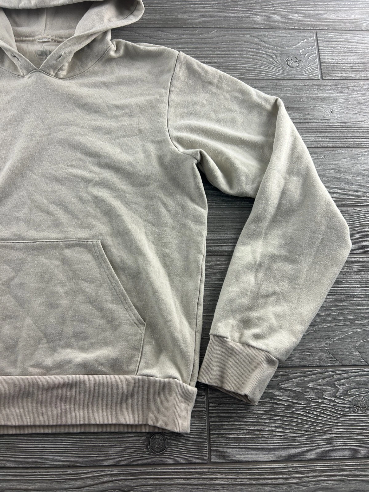 alo-yoga cream off white yoga gym running hoodie