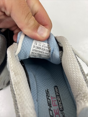 Skechers Damen Dlites Life Saver Sneaker blau gepolstert 7,5 Memory Foam - Bild 6 von 9