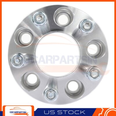 2Pcs 1 Inch 5x4.5 5x114.3 Wheel Spacers for Jeep Wrangler Cherokee Ford Mustang