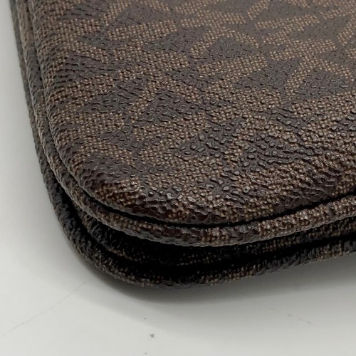 Michael Kors Brown PVC Fulton Gusset Crossbody Bag - Picture 8 of 11