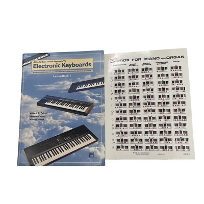 1989 Alfreds Basic Chord Approach To Electronic Keyboards Book 1 + Chord Chart