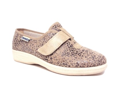 EMANUELA 2222 LEO BRILL BEIGE PANTOFOLE DONNA MADE IN ITALY