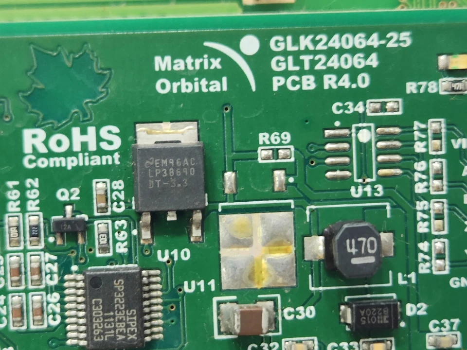 MÓDULO PANTALLA LCD GRÁFICO MATRIX ORBITAL GLK24064-25 Foto 4 de 4