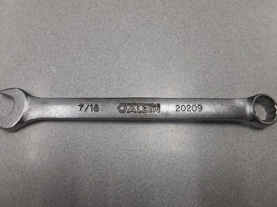 Allen Tools 20209 7/16-in. Combination Wrench 12 Point Made in USA | eBay