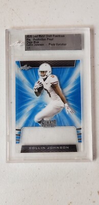 2020 LEAF METAL DRAFT FLASHBACK COLLIN JOHNSON PRE-PRODUCTION PROOF 1/1