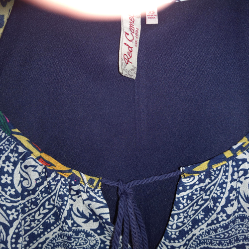 Red Camel Mini dress size XS boho gypsy Paisley - Picture 2 of 7