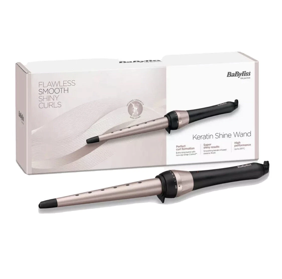 Shine curling iron cheap