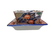 Japanese Rice Bowl and Plate Vintage Collectible by Andrea Sadek