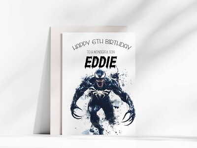 VENOM Personalisierte Geburtstagskarte   VENOM Geburtstagskarte