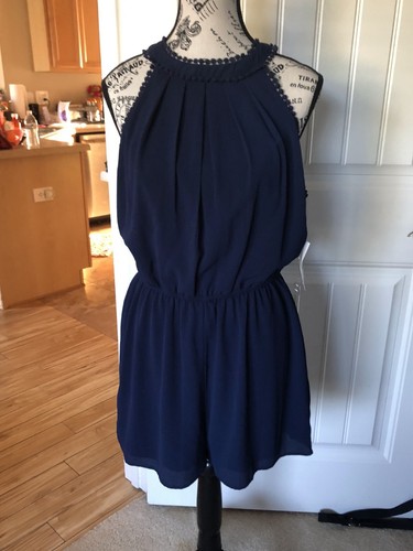 Society Girl Strampler Damen Gr. L Neu mit Etikett Navy Orig 47 $ - Bild 1 von 14