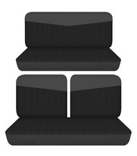 Fits 1951 Ford Custom 2door Sedan Front 50-50 Top And Solid Rear Seat Covers