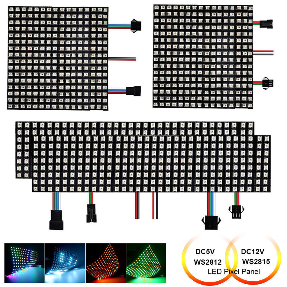 WS2812B 8x32 RGB LED Matrix Panel – Flexibel, Programmierbar, 256 LEDs, 5V, Für Arduino & Raspberry Pi