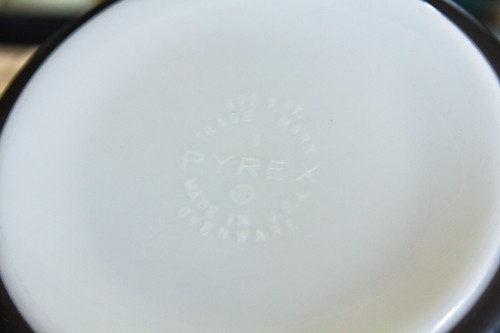 Cazuela Pyrex 471 Black Terra pequeña 1 pinta/6" | usada sin tapa | envío gratuito - Imagen 10 de 12