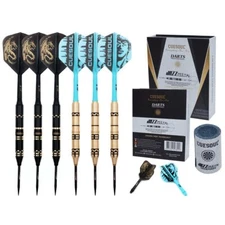 CUESOUL JAZZ 21g/24g/26g Steel Tip Darts with Integrated Dart Flight-Jazz Winer