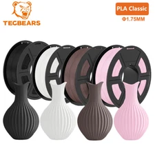 TECBEARS PLA Classic 3D Printer Filament 600mm/s 1.75mm 1KG/Roll 4 Colors set