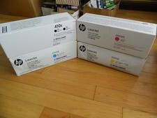 Genuine SET 4 HP 410X HI-CAP TONER CARTRIDGES CF410X CF411X CF412X CF413X M377