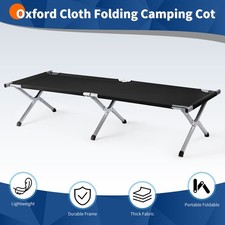 Folding Camping Cot 75in Portable with Carrying Bag, for Outdoor Camping Hiking