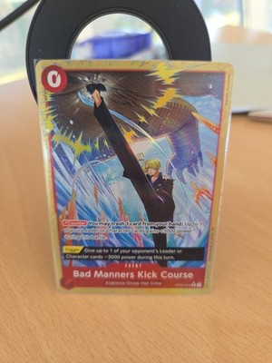 PRB02 Bad Manners Kick Course OP04-016 R Kingdoms of Intrigue One Piece