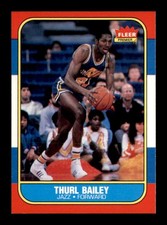 1986 Fleer #6 Thurl Bailey RC NMMT X3625430