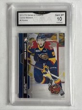 2013-14 Connor McDavid ITG Heroes & Prospects #5 Otters Oilers Rookie Card. rookie card picture