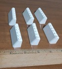 LEGO Soccer Set 3409 Parts Lot of 6 White Windscreen 2 x 6 x 2 Blank Custom  — photo 2