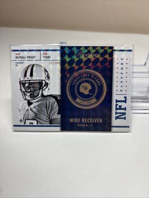 2012 Playoff Prestige NFL Passport Holokote /100 Kendall Wright #7