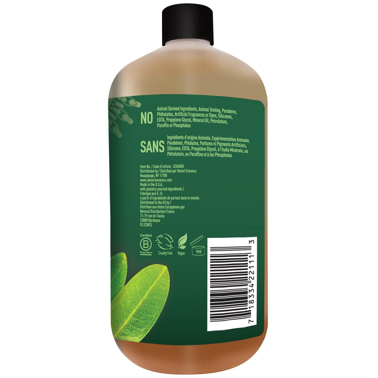 Thoroughly Clean Face Wash with Tea Tree Oil, Castile Soap and Coconut Oil - Org