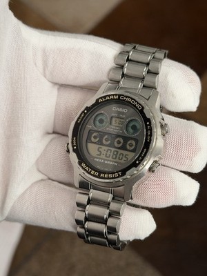 RARE Casio Vintage Digital Watch 917 Dw-7800 Hexa Graph 200m 1/100