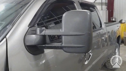 2011-2014 GM Truck LH Driver Power Wide Load Extending Door Mirror Tested
