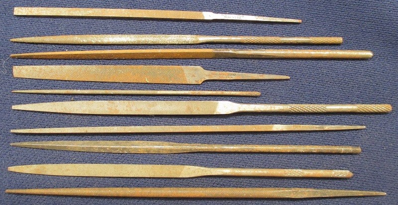 10 ASSORTED MACHINIST FILES 6" NICHOLSON DIE MAKER JEWELER GUNSMITH MACHINIST