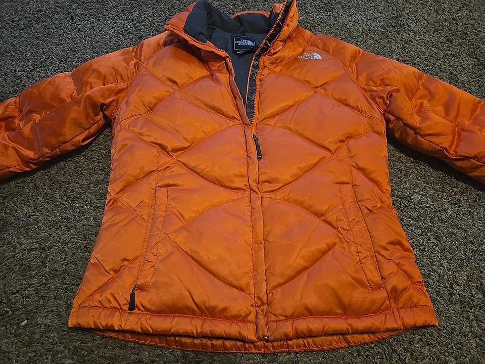 Chaqueta acolchada The North Face Aconcagua plumón de ganso 550 naranja para mujer Foto 2 de 4
