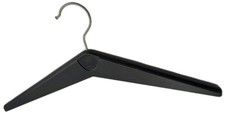 Vogel Peterson Vintage Black Plastic Clothes Hangers Elmhurst, Illinois 1960  s
