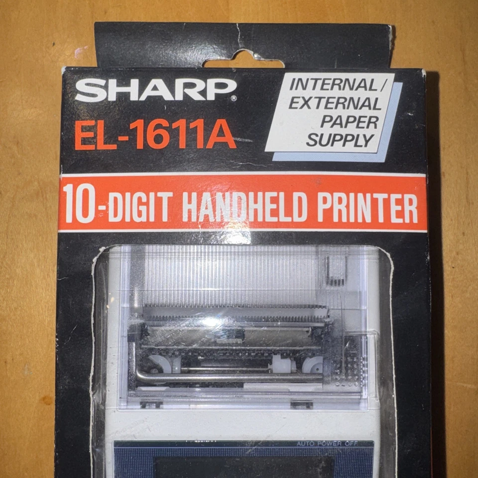 Vintage New Sealed Sharp EL-1611A 10-Digit Handheld Printer 3-Key Memory - Image 2 of 4
