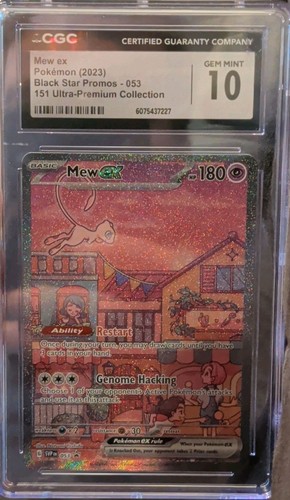 CGC 10 2023 POKEMON MEW EX SV: SCARLET & VIOLET PROMO HOLO #053 - 第 1/2 張圖片
