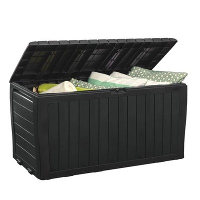 Marvel Plus 71 Gallon Resin Deck Box-Organization and Storage for Patio Furni...