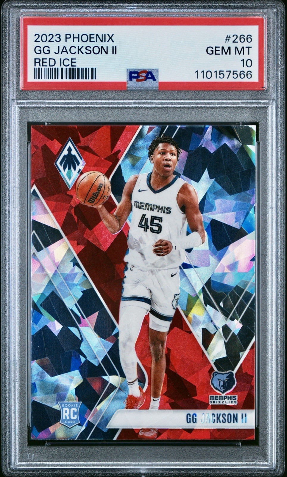 GG Jackson II 2023 Phoenix #266 Red Ice Prizm Rookie PSA 10 GEM MINT🔥GRIZZLIES