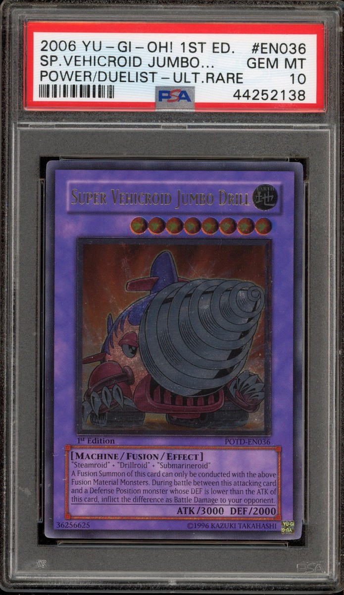 Yu-Gi-Oh! Super Vehicroid Jumbo Drill 1st Ed Ultimate Rare POTD