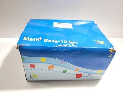 K12 Math+ Base-10 Set Blue Plastic Learning Manipulatives Educational Toy Math