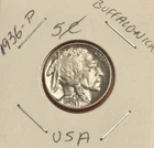 1936-P Buffalo Nickel / GEM BU/ Original Luster US 🇺🇸 Coin