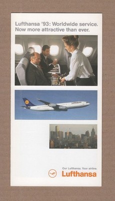 Lufthansa new and upgraded service brochure 1993 =