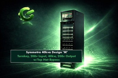 Refurb APC Symmetra PX 208v ISX40K40FR1NXFM UPS 40kva Top Bypass #NewBatt Turnky