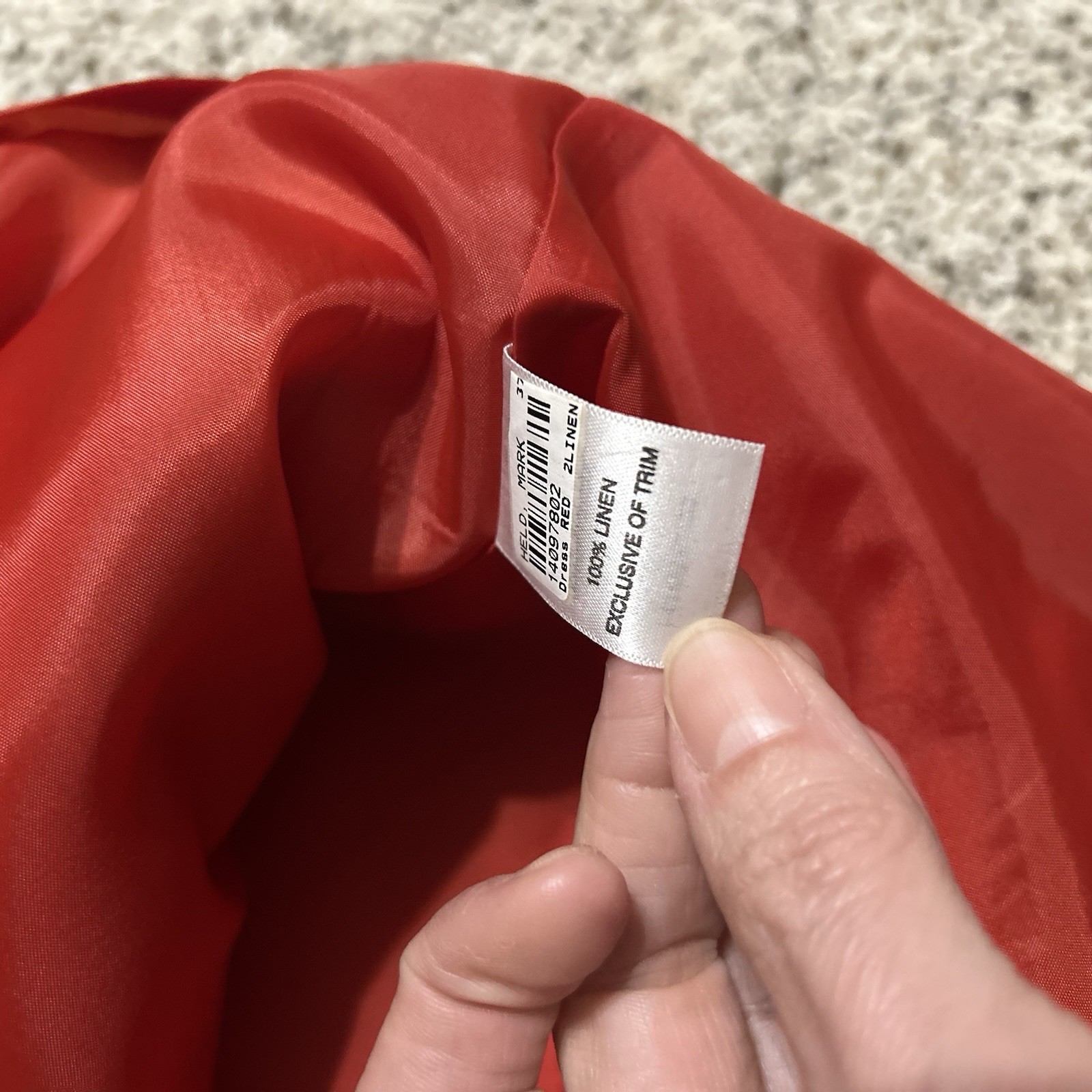 Pendleton Red-Orange Lora V-neck Shift Dress Size… - image 7