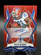 2025 Willis McGahee Panini Phoenix NFL #64 Red Auto /99 Buffalo Bills