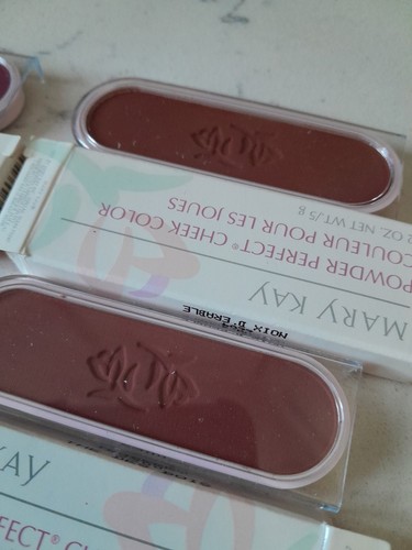 MARY KAY 4 Pc Perfect Powder Cheek Color Teaberry Mulberry Apple Walnut Cashmere - Picture 2 of 5