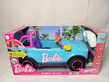 Hot Wheels Barbie RC SUV Remote-Control Pink Vehicle That Fits 2 Barbie Dolls