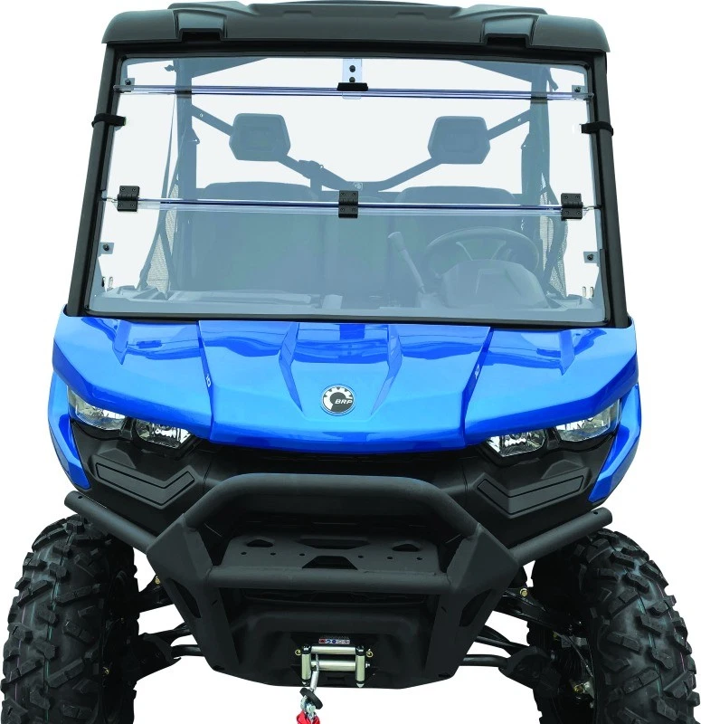 QuB. Parabrisas plegable transparente para 16-22 Can-Am Defender HD10 375784 Foto 4 de 4