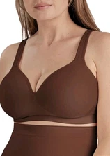 Shapermint Essentials Sweetheart Wireless Contour Bra Assorted 3XL Brown