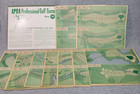 Vintage RARE Original APBA Company GOLF Board Best Courses Holes 1-18