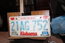 1993 Alabama License Plate Conecuh County 21AG752