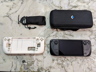 Valve Steam Deck LCD 512 gb custodia morbida OEM custodia bianca rigida MicroSD 123 gb